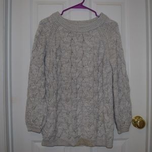 Thick Winter Chunky Warm Cream Cable Knit Sweater